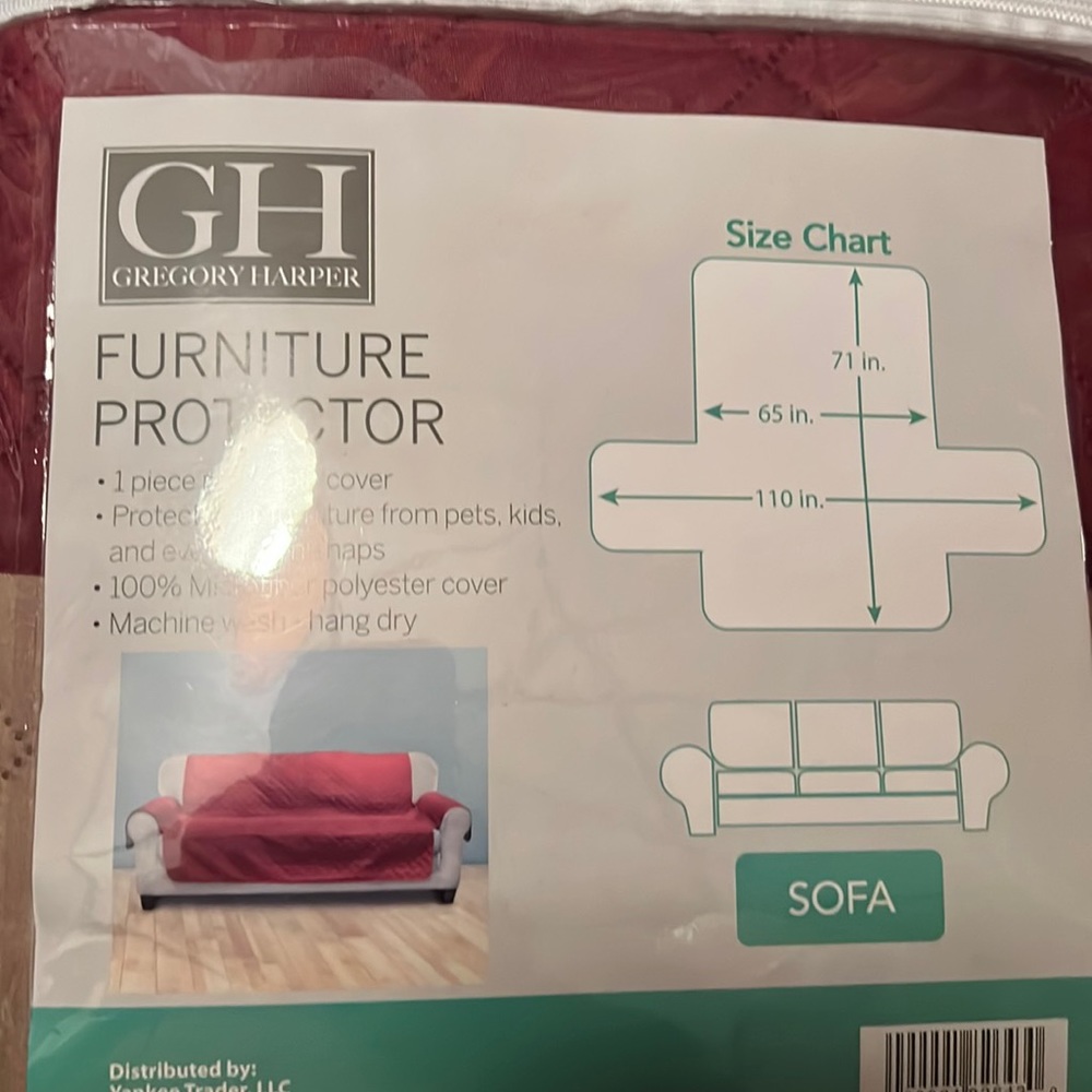 Furniture Protector. Burgundy